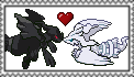 Zekrom x Reshiram Stamp - Ver. 1 by FlareDragonessReshi