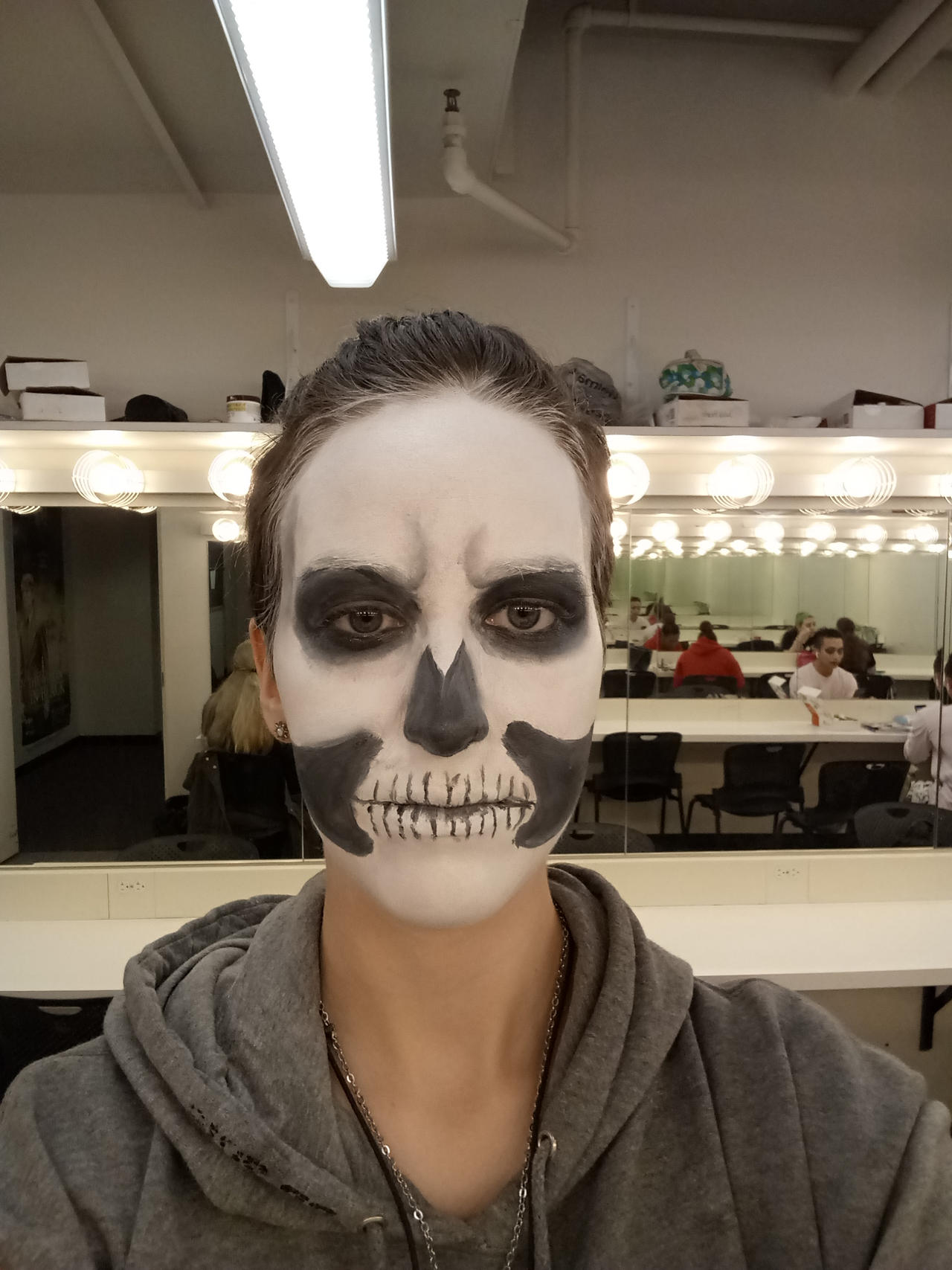 Stage Makeup: Fantasy (skull) by BethanySchatz on DeviantArt