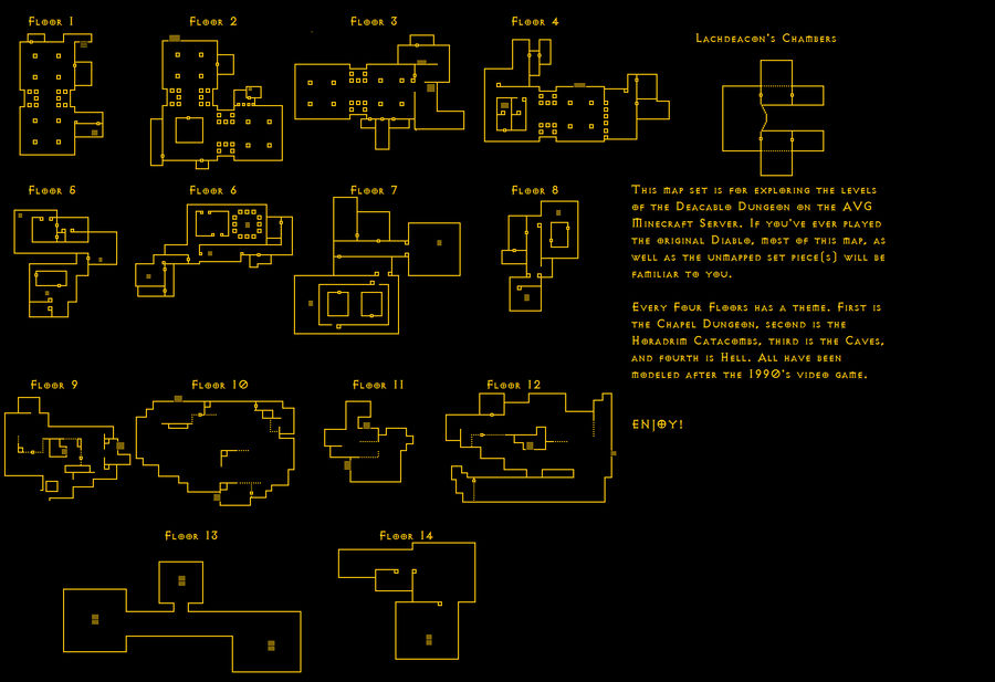 Map for the Deacablo Labyrinth