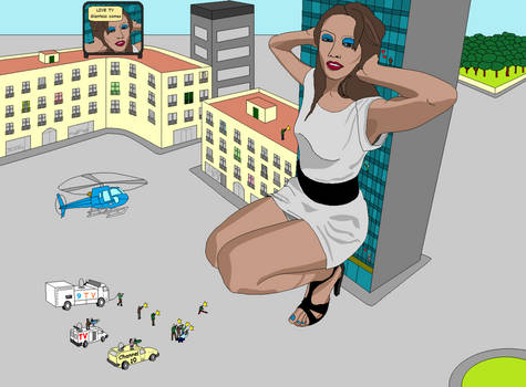 Giantess And Paparazzi