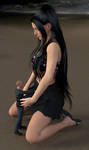 Minigiantess with black skirt 2 by Alberto62