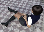 Giantess schoolgirl with a tiny boy 1 by Alberto62
