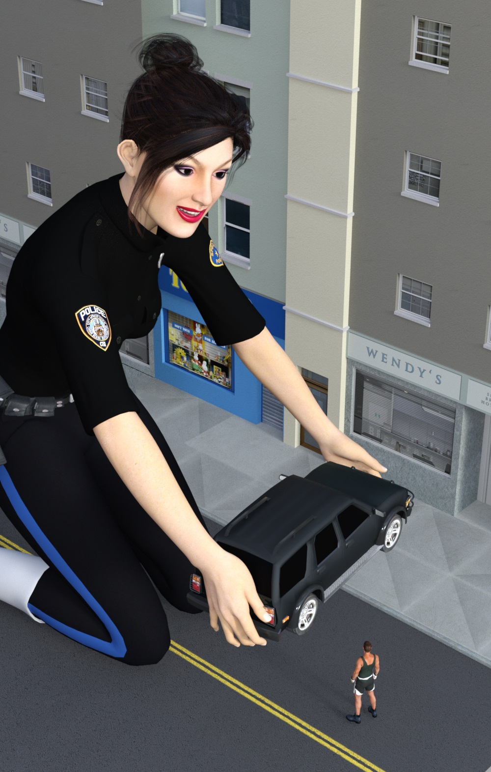 Giantess Police 3 by BeautifulGiantess on DeviantArt