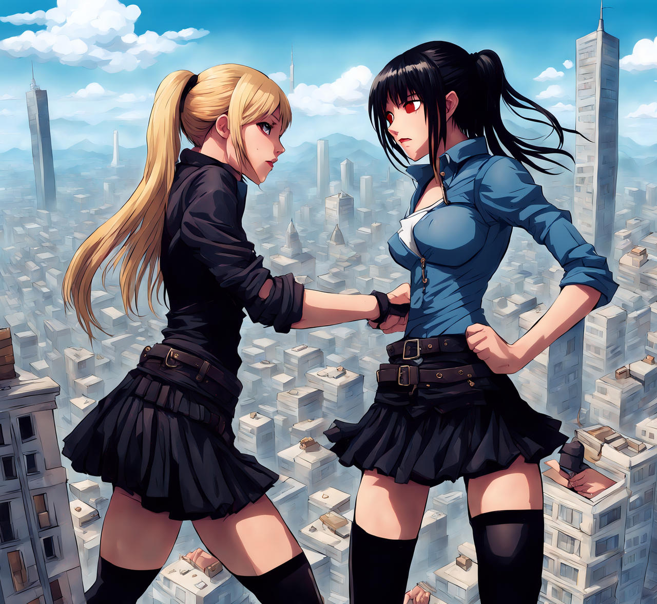 Old Rivals Female Rivals by BeautifulGiantess on DeviantArt