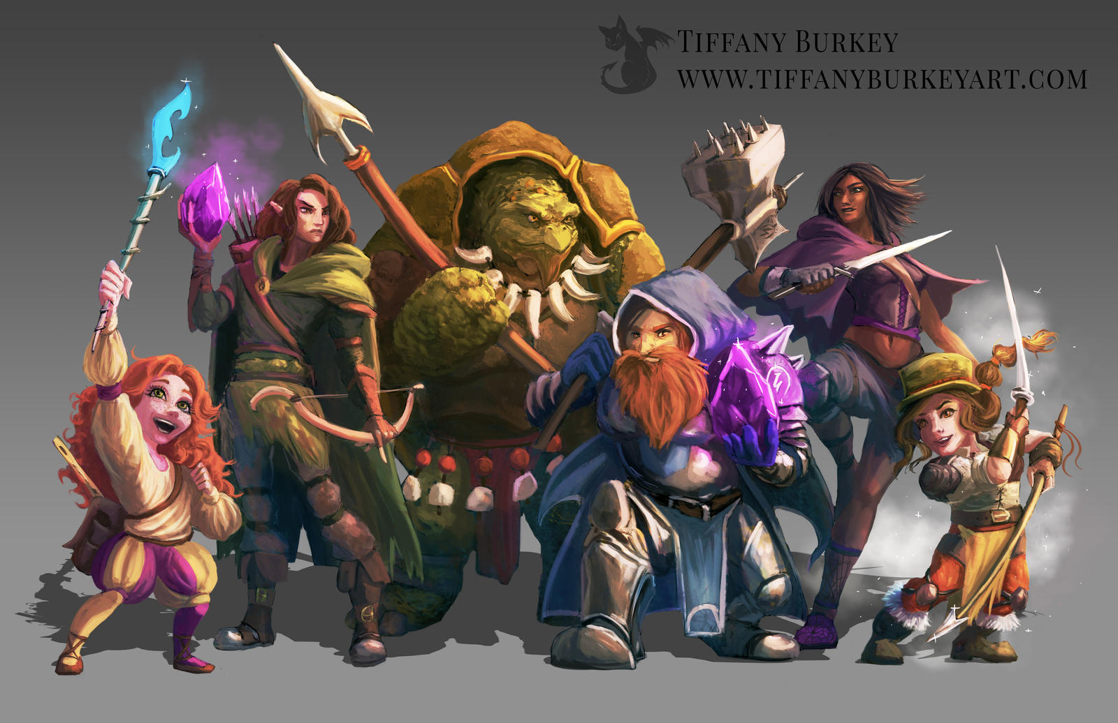 Dnd Six Member Party Commission By Tiffanyburkeyart On Deviantart