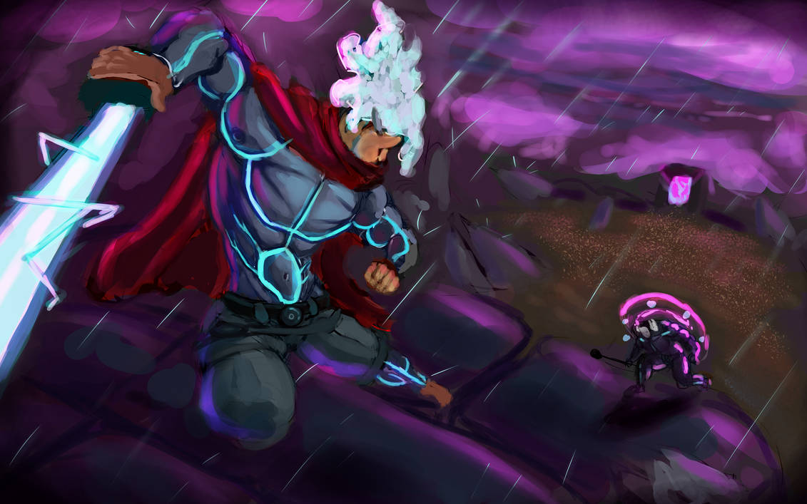 Furi Sketch a color by EduardoEno on DeviantArt