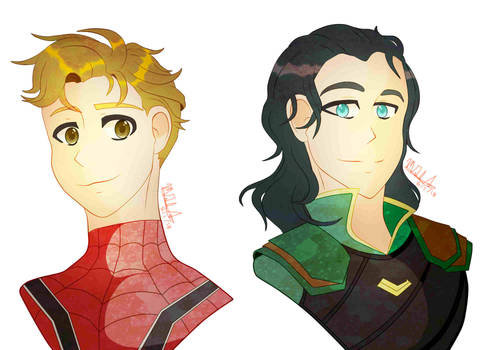 Loki and Peter Parker