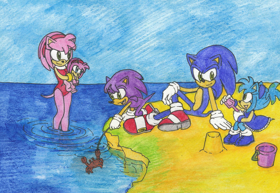 photo Baby Sonamy Family sonic and family at the beach by