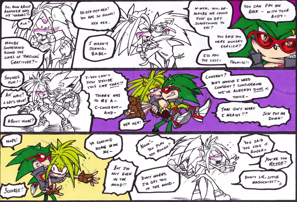Sonic and Shadow Comic: Siblings part 13 by DawnHedgehog555 on
