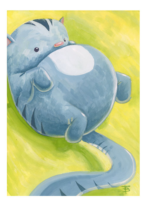 Fat Blue Cat