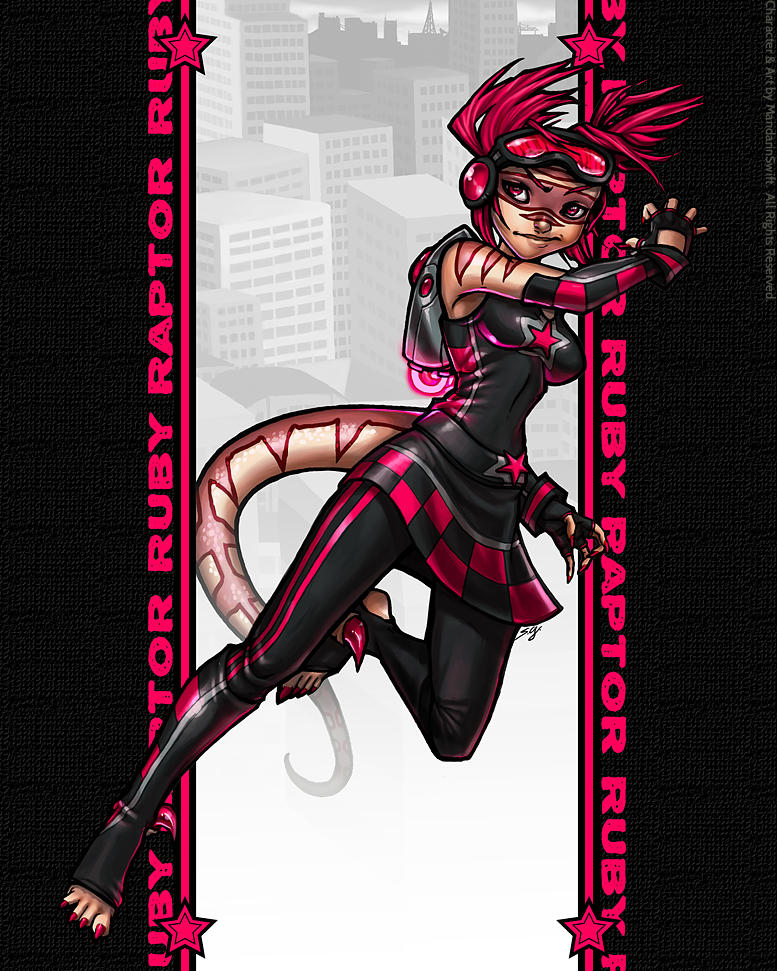 Succour Heroes - Ruby Raptor by MandarinSwift on DeviantArt
