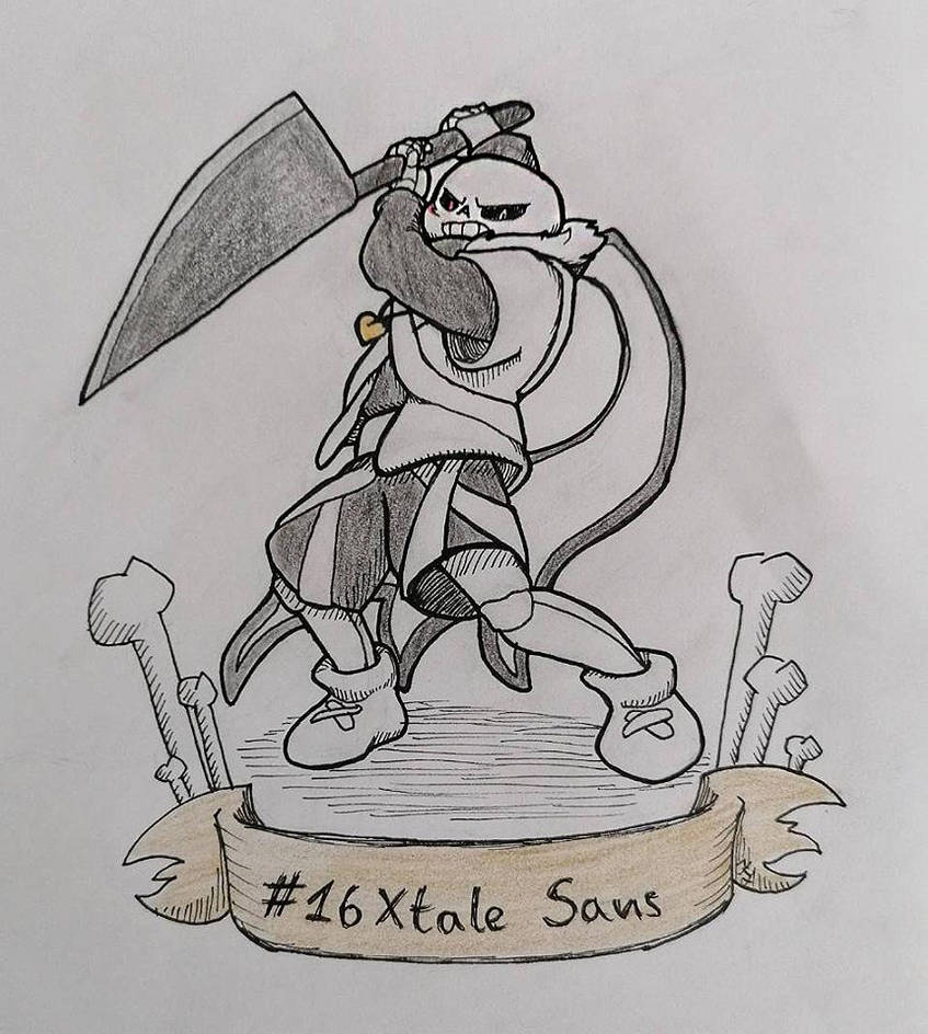X Tale Ink Inktober 2019 - Day 16 - Xtale Sans by Keksflunsch on DeviantArt