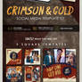 Crimson and Gold Social Media Template Kit