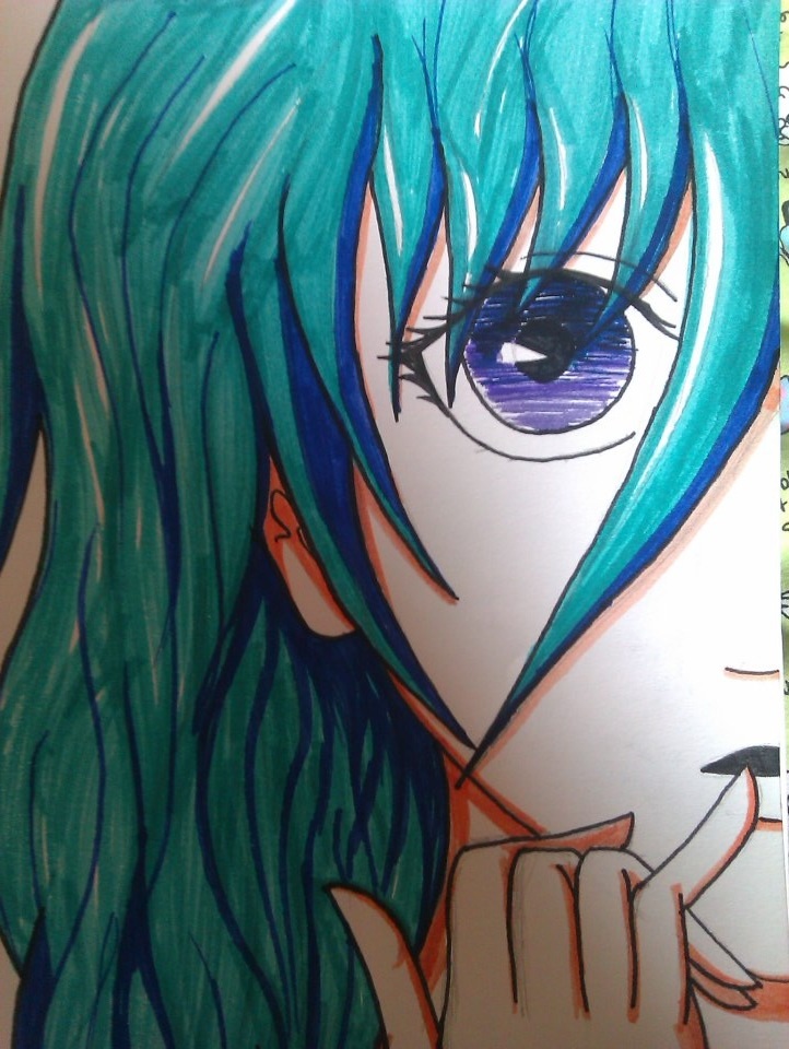 Anime Girl With Blue Hair By Endlessghostfire On Deviantart Anime Girl With Blue Hair By Endlessghostfire On Deviantart