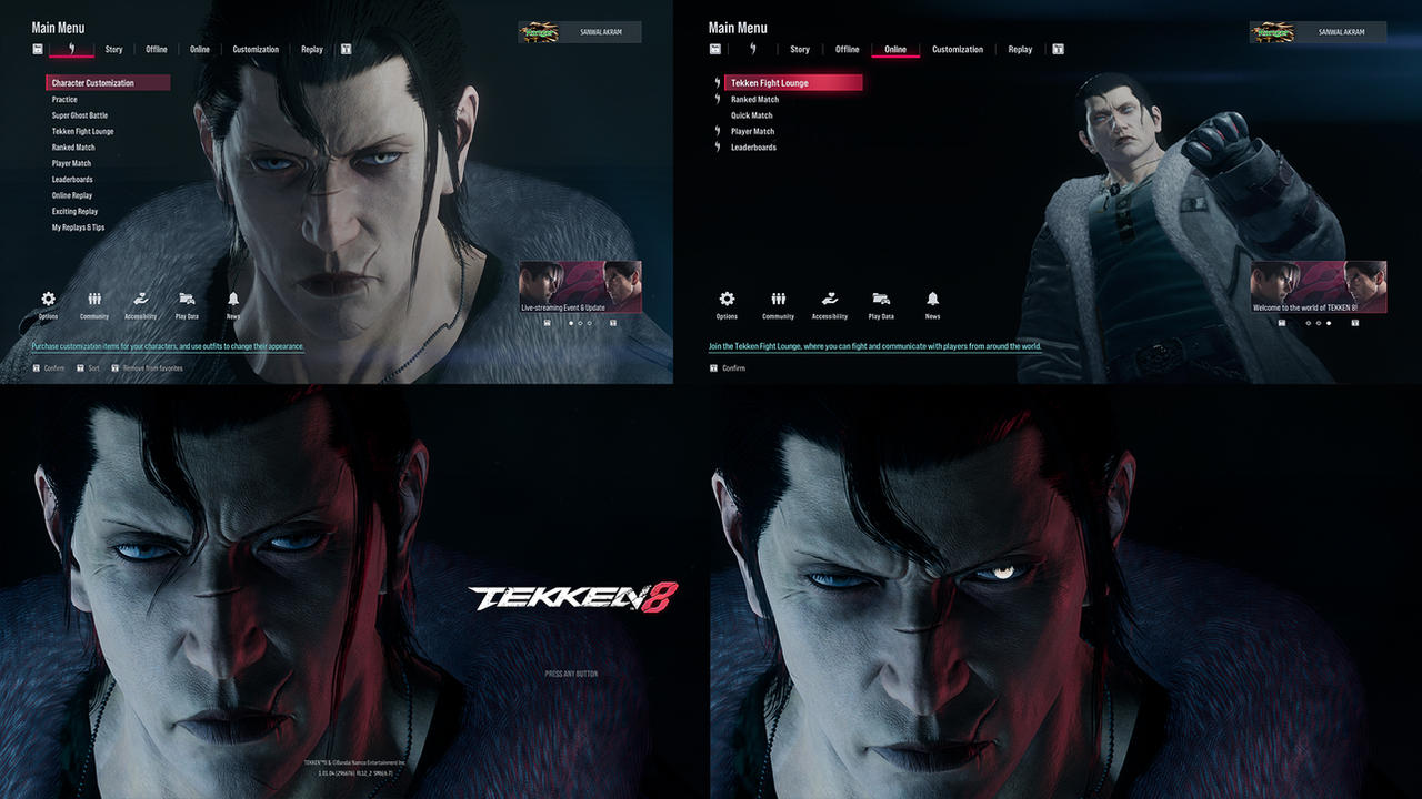 TEKKEN 8 Main Menu Mod by sanwalakram on DeviantArt