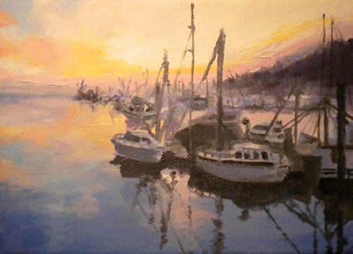 Harbor at Sunset