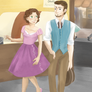 50's!Tangled AU- City Stroll