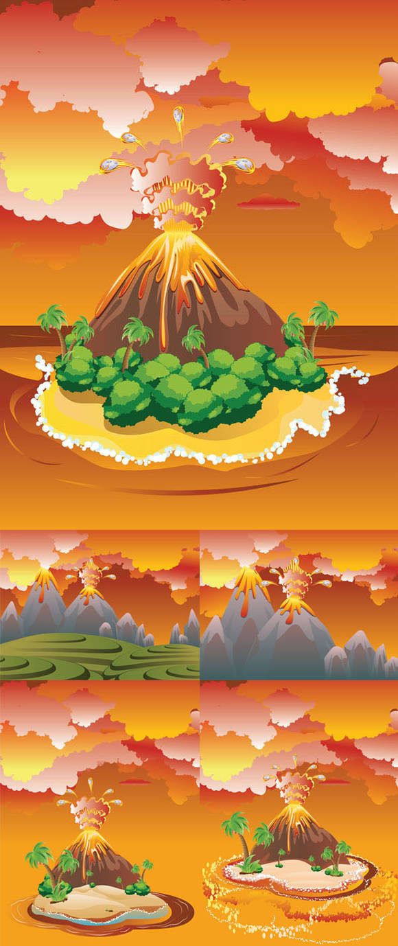 Cartoon Volcano Eruption by AnnArtshock on DeviantArt