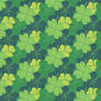 Decorative green shamrock leaves