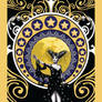 Nyx goddess of the Night art nouveau