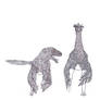 Dakotaraptor steini and Struthiomimus sedens