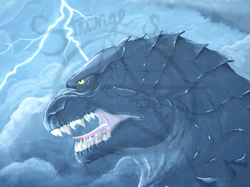 Godzilla Closeup