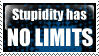 Stupidity Has No Limits Stamp