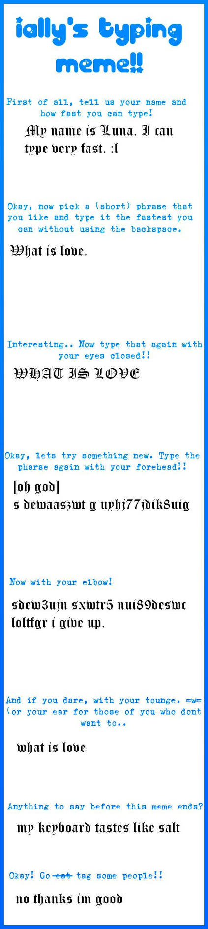 typing meme by Lunie-FringeTDA on DeviantArt