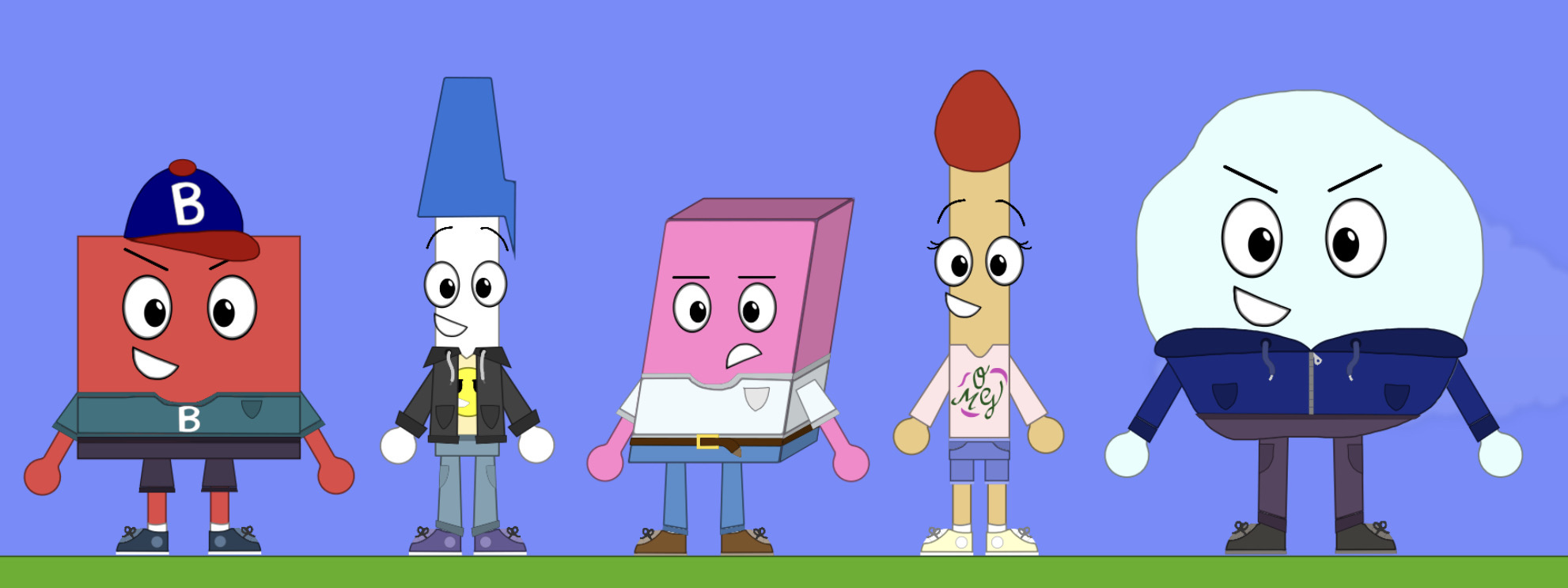 BFDI characters in my art style (Part 3) by HispanicAircat81 on DeviantArt