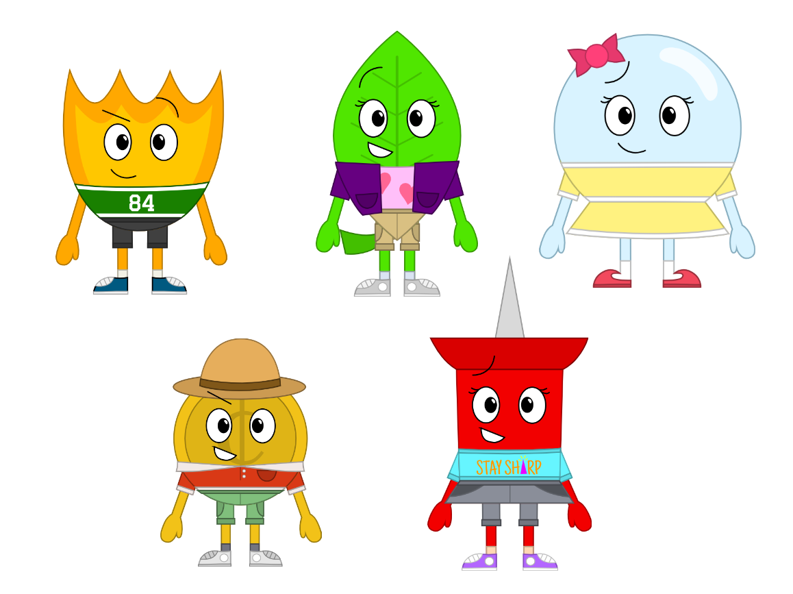 Bfdi Running Deviantart BFDI Characters in My Art Style P1 (2024 Edition) by HispanicAircat81 ...