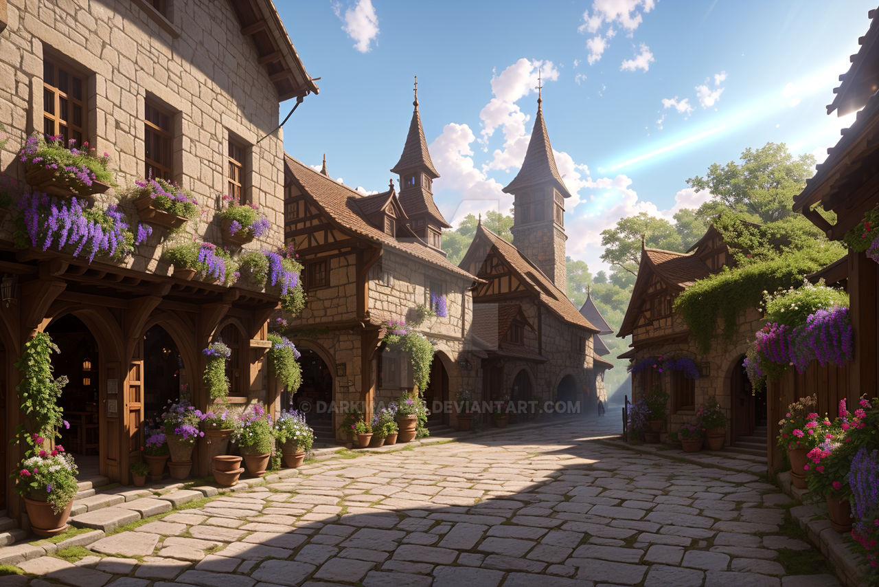 Medieval Fantasy Town (5) by DarkMage73 on DeviantArt