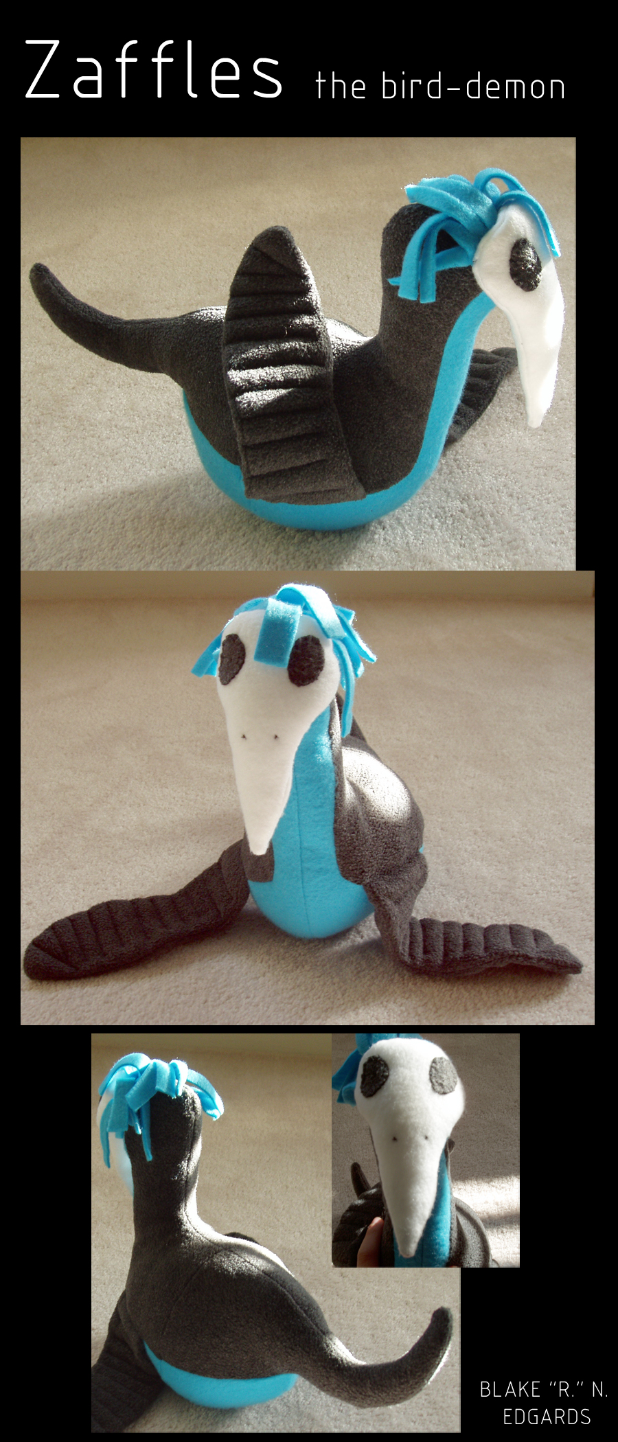 Zaffles the Bird-demon plush