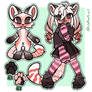 Choco Strawberry Cat Design