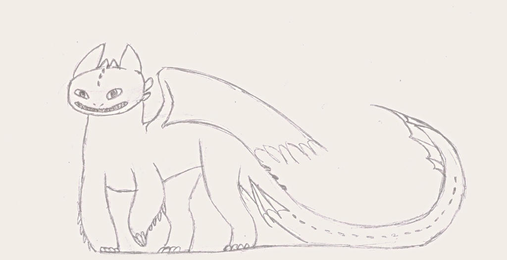 Toothless Doodle by BLUEvsFIN on DeviantArt