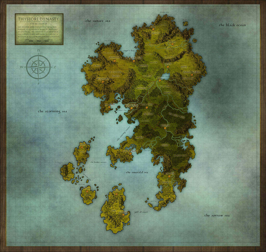 Thystori Dynasty Regional Map by PicanteSemmy