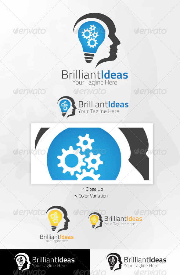 Brilliant Ideas logo Template [Ai,Eps]