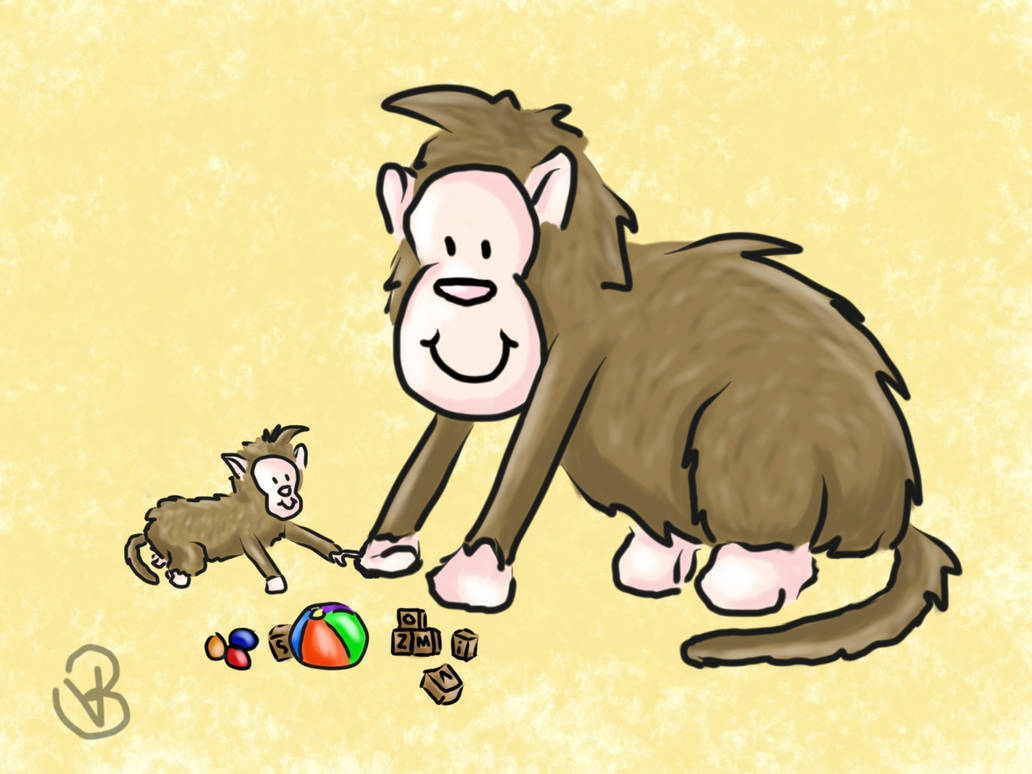 Monkeys Cartoon Deviantart little cartoon monkeys by lewiy22 on DeviantArt