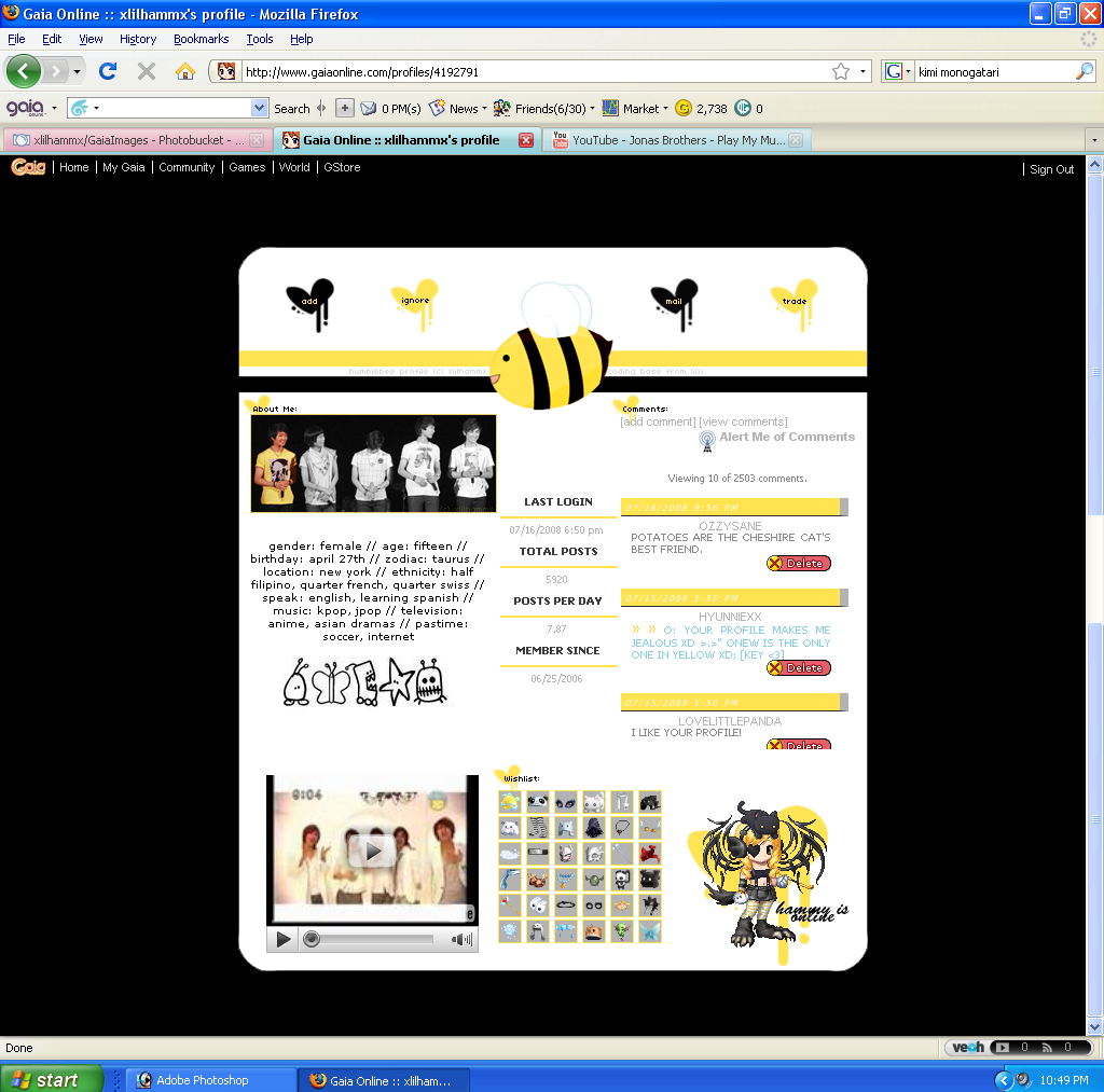 GaiaOnline Bumblebee