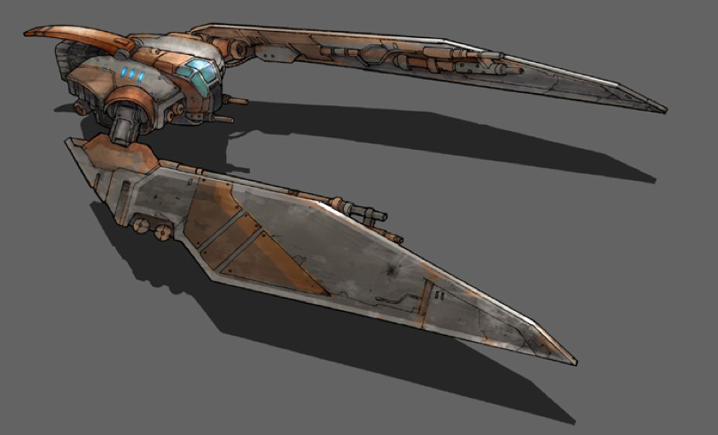 baddie spaceship concept