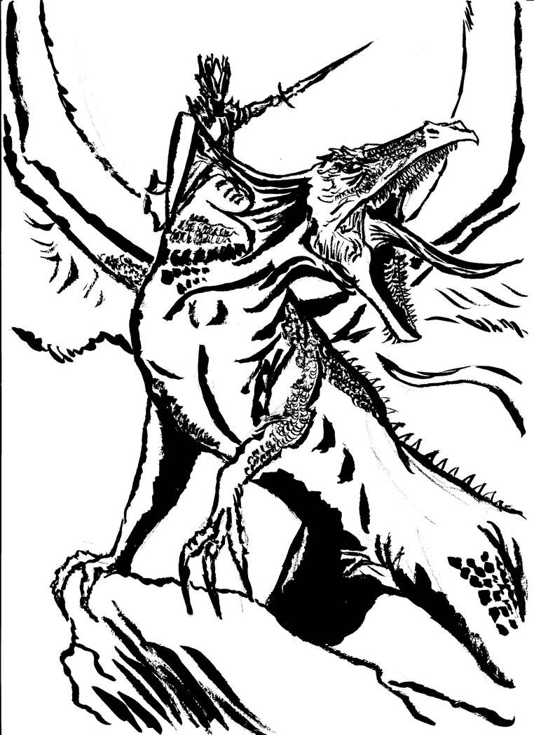 dragon with elf rider by Theducksarespies on DeviantArt