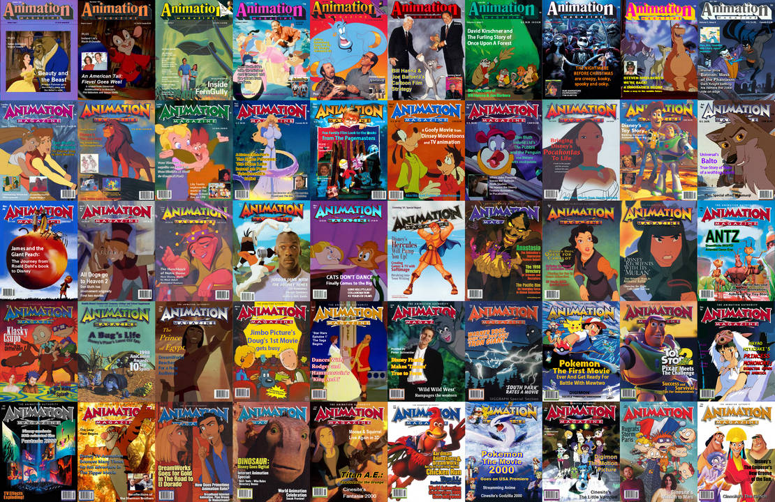 Animation Magazine collage 1991-2000 by zielinskijoseph on DeviantArt