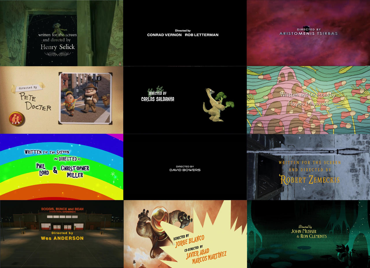 Animation 2009's Directed By Collage By by zielinskijoseph on DeviantArt