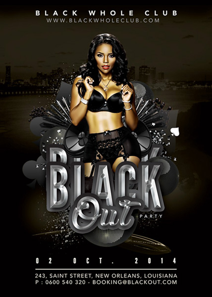 Black Out Party In Whole Black Club Flyer Template By N2n44 On Deviantart Black Out Party In Whole Black Club Flyer Template By N2n44 On Deviantart