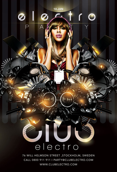 Flyer Electro Sound Party In Club by n2n44