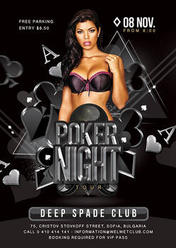 Poker Party flyer