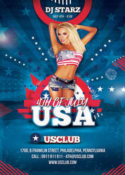 Usa 4th Of July Flyer by n2n44