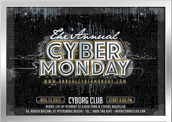 Cyber monday flyer