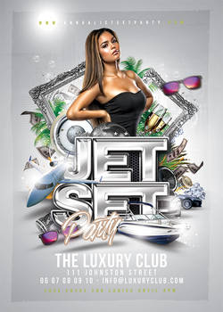 Jet Set Party Flyer