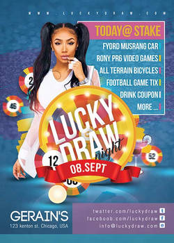 Lucky Draw Night Flyer Template