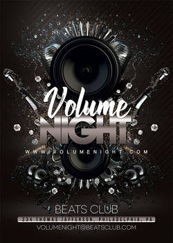 Volume Night Party Flyer